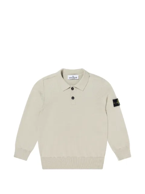 Stone Island Junior langærmet polo med knapper