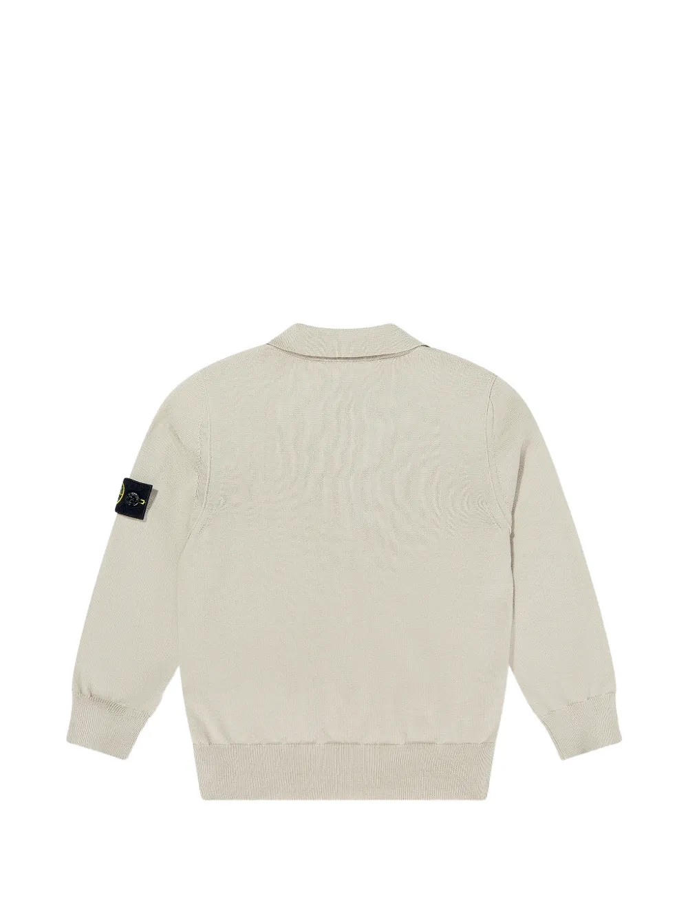  Stone Island Junior Buttoned Long-sleeve Polo Shirt - Neutrals 