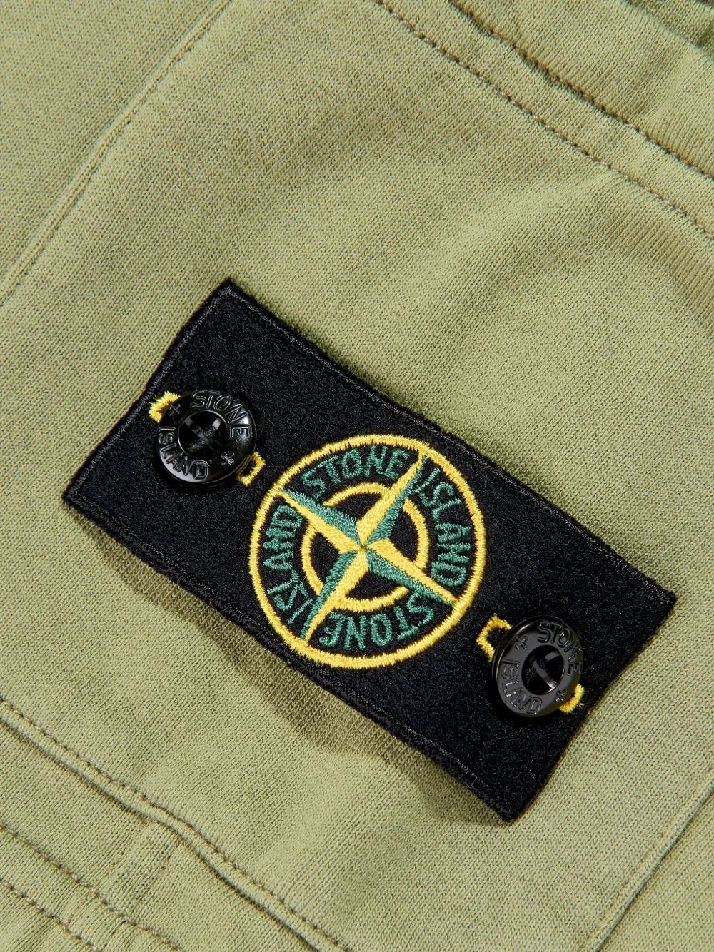 Stone Island Junior Shorts met logo Groen