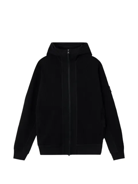 Stone Island hooded zip knitwear