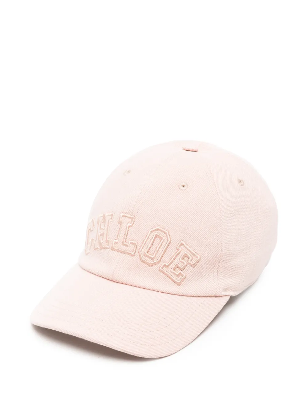 Chloé logo-embroidered baseball cap - Rosa