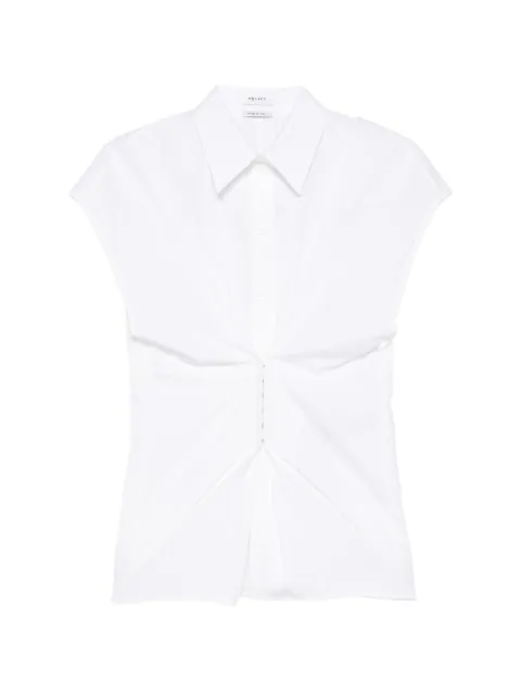 Alexander McQueen twist-front shirt