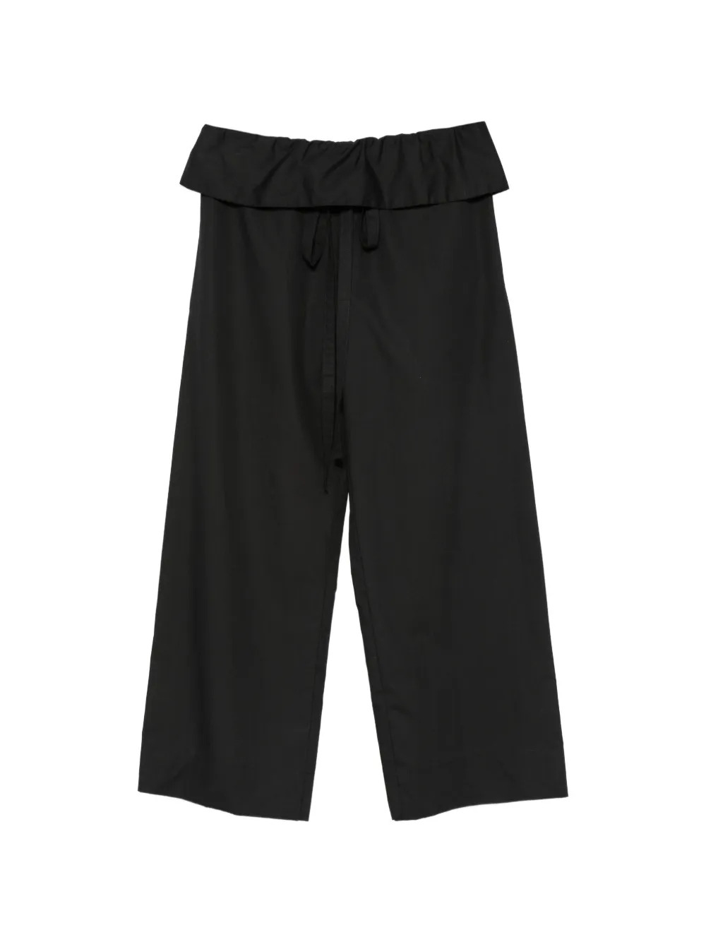Enza Costa peplum drawstring trousers - Nero