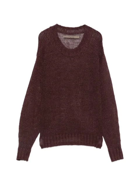 Enza Costa Maglione in maglia traforata