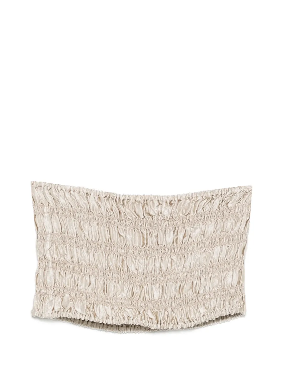 Enza Costa textured satin smock top - Toni neutri