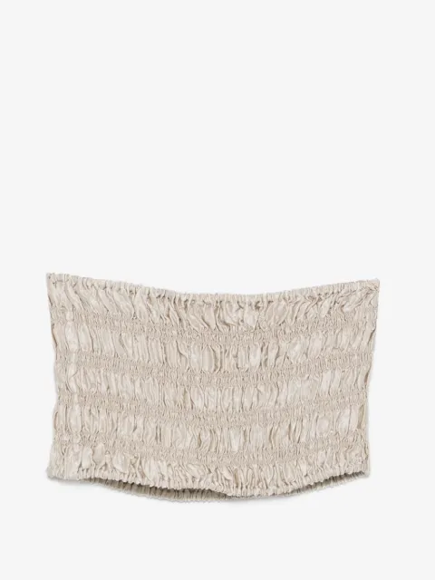 Enza Costa textured satin smock top