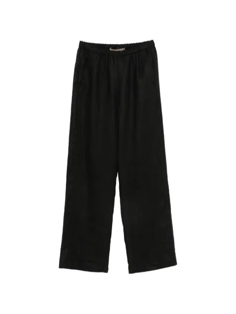 Enza Costa elasticated-waist wide-leg trousers