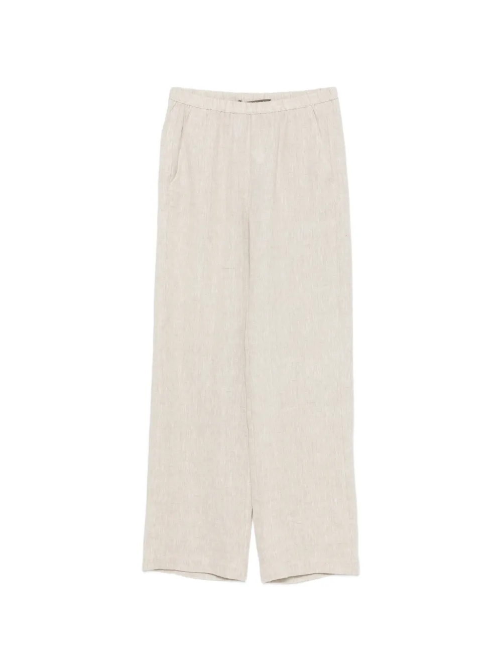 Enza Costa elasticated-waist wide-leg trousers - Toni neutri