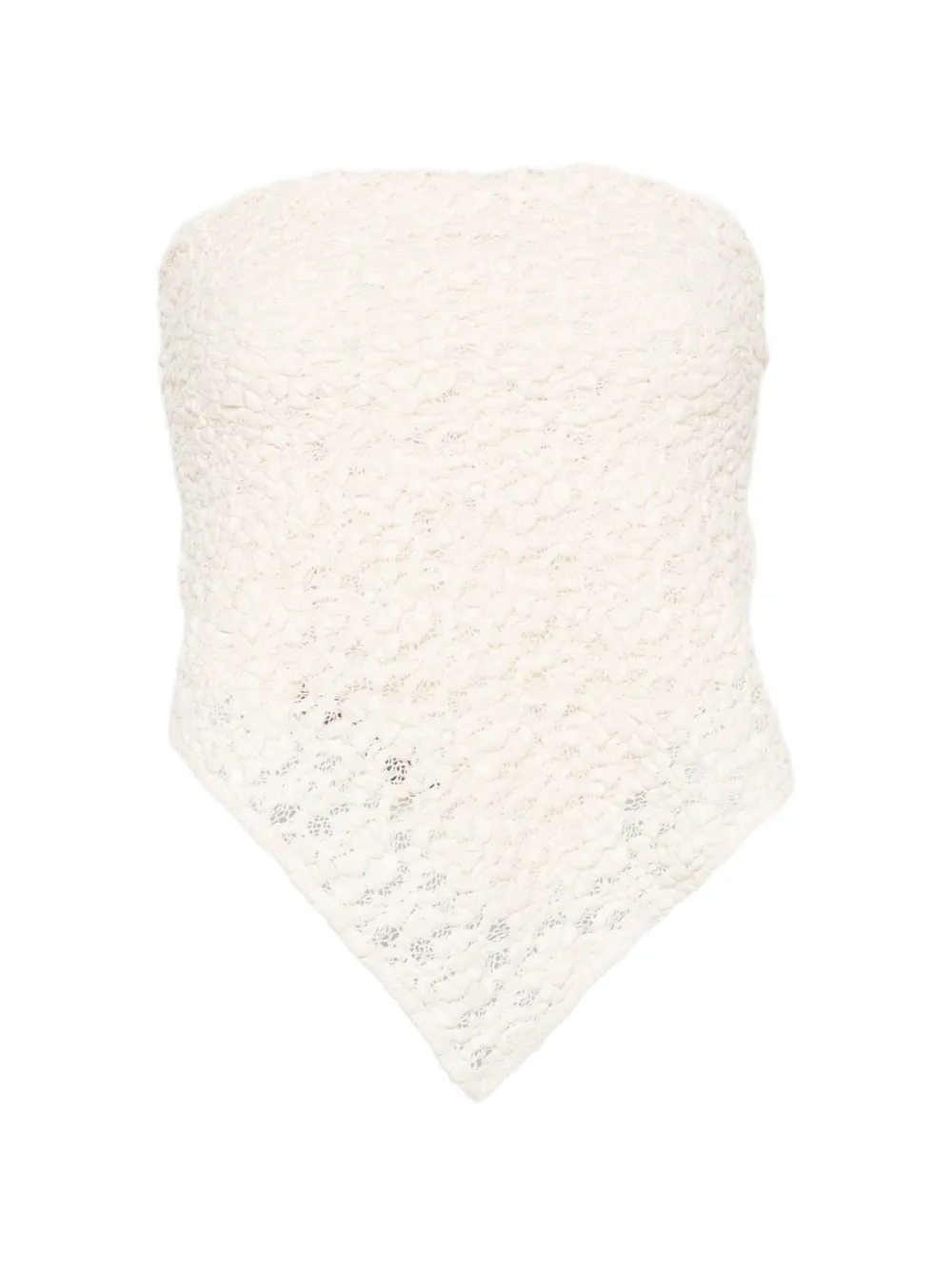 Enza Costa lace-construction top - Toni neutri