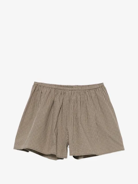 Enza Costa short à carreaux