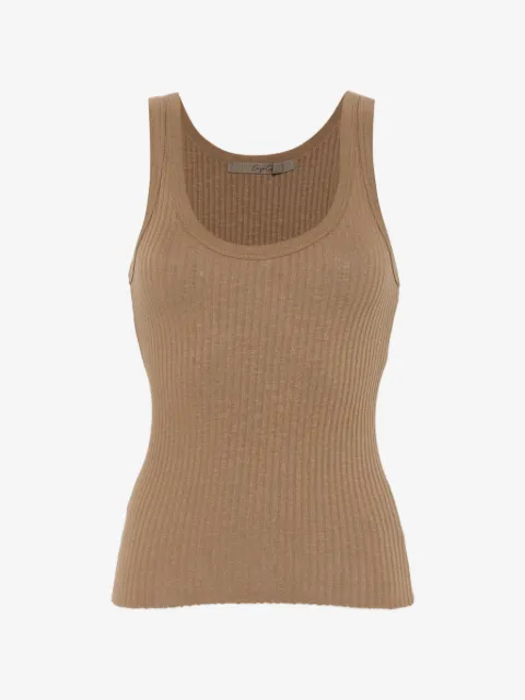 Enza Costa scoop-neck tank top