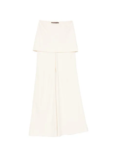 Enza Costa twill apron-style trousers
