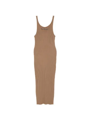 enza costa knit dress Military Rib Slim Tank | Brown | Size XS M81ABIM02-MAG0M019-175