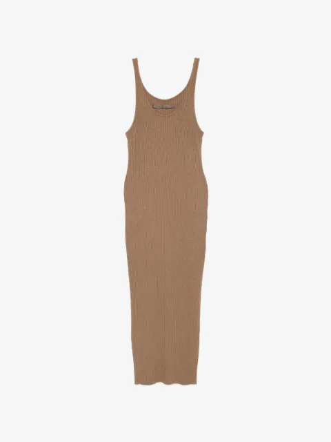 Enza Costa robe mi-longue en maille côtelée
