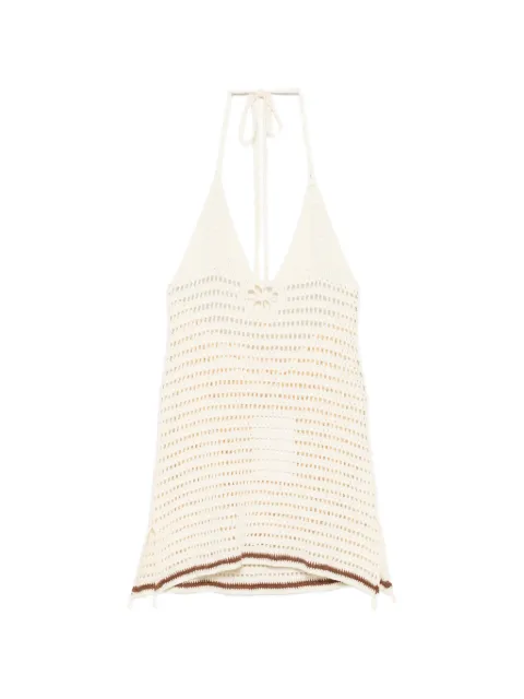 TERRY PUESTO crochet mini dress