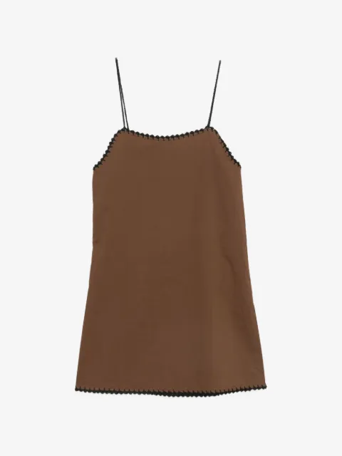 TERRY PUESTO Vestido com acabamento de crochê
