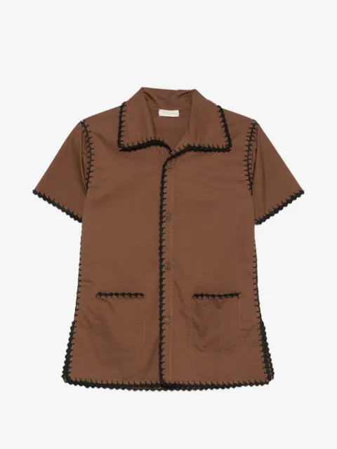 TERRY PUESTO Blouse met gehaakte afwerking