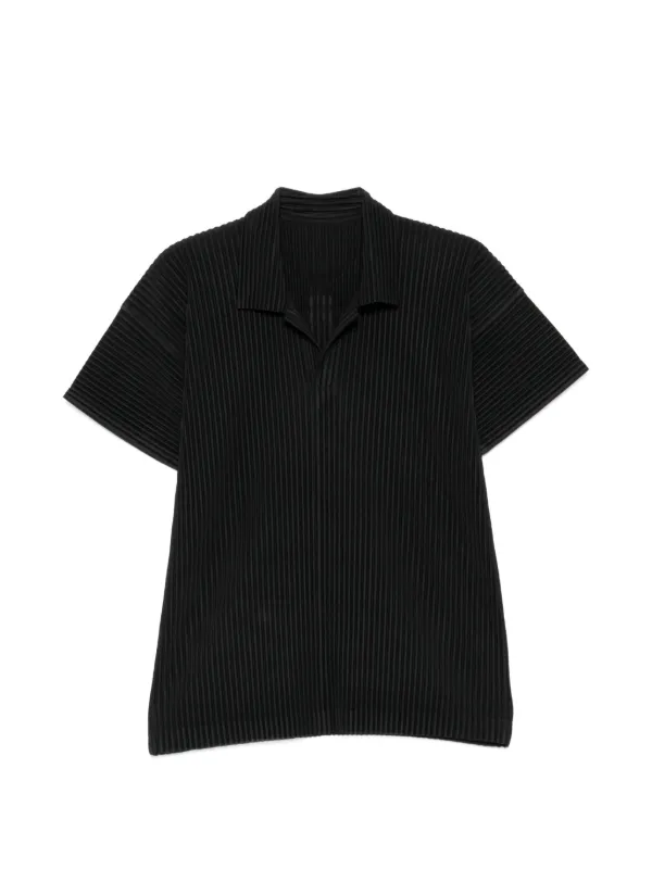 Homme Plissé Issey Miyake Plissiertes T-Shirt | Schwarz | FARFETCH DE