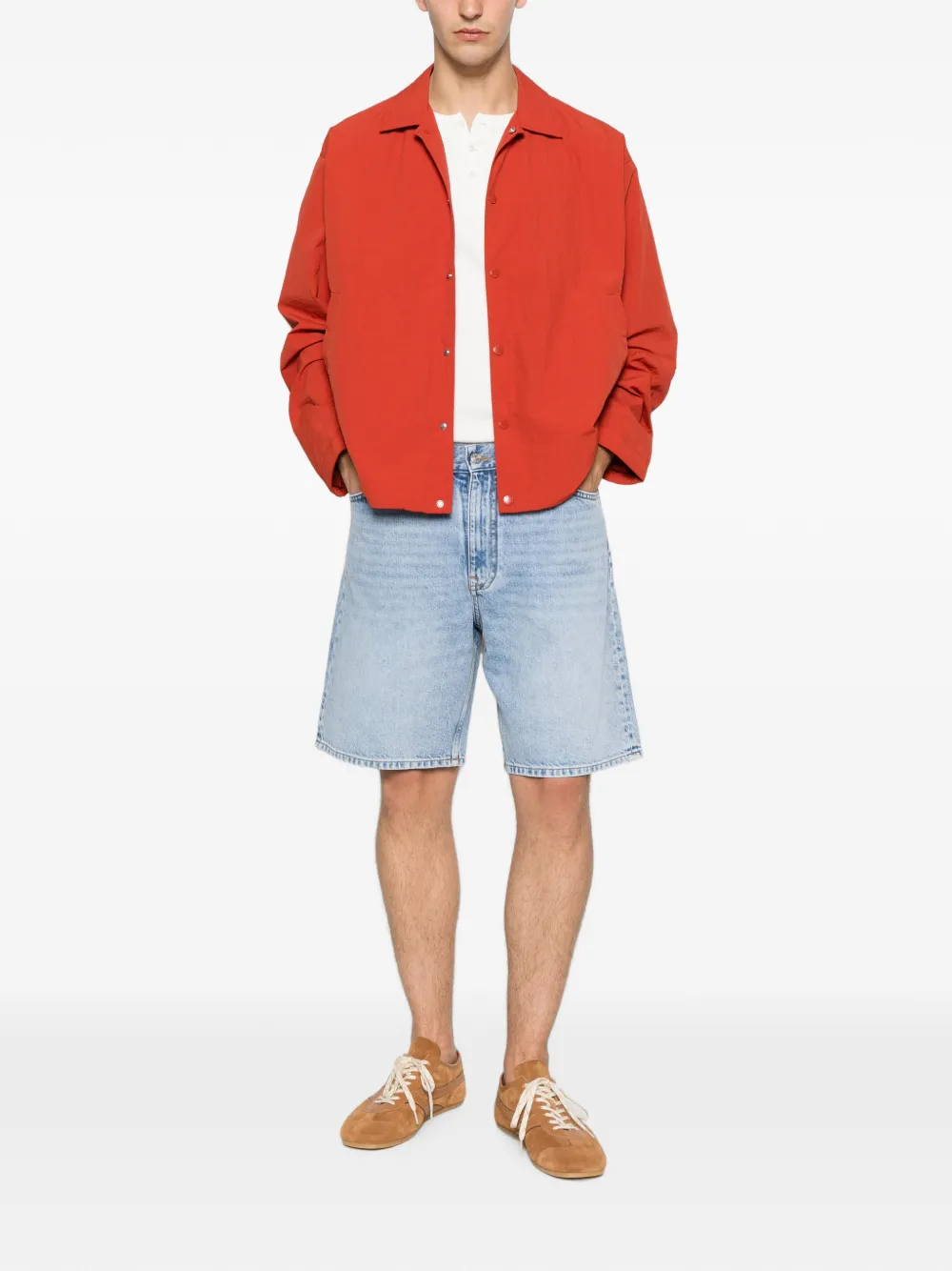  Nn07 Fenton Buttoned Jacket - Rojo 
