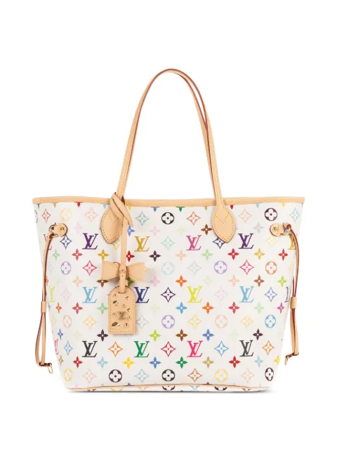 Louis Vuitton Pre-Owned x Takashi Murakami MM Neverfull 多色手提包