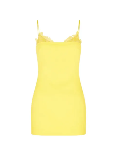 David Koma lace trim-detail mini dress