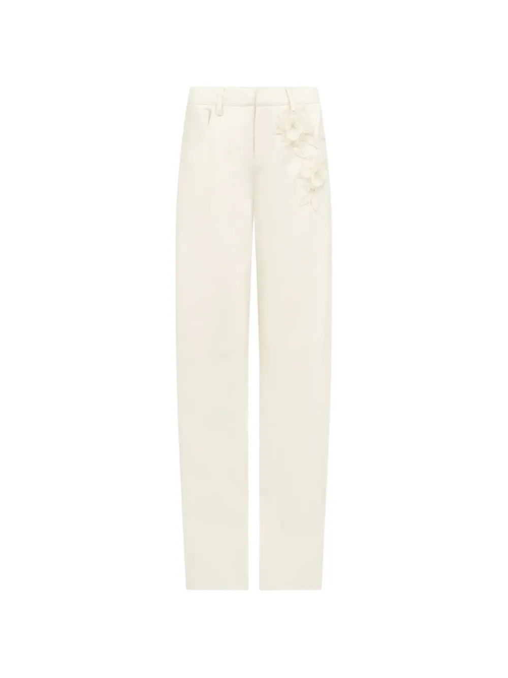 David Koma floral appliqué trousers - Toni neutri