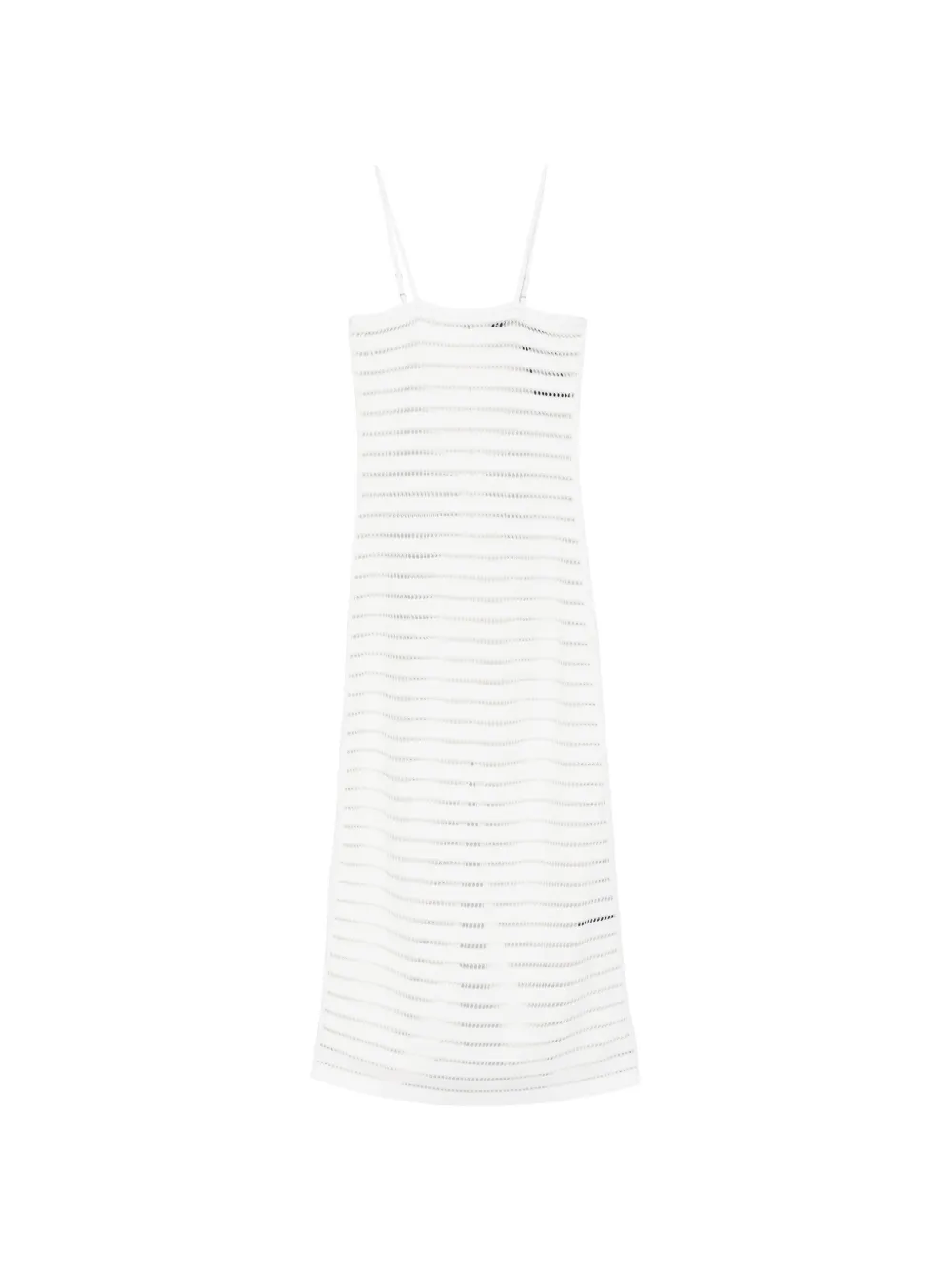 David Koma spaghetti-strap midi dress - Bianco