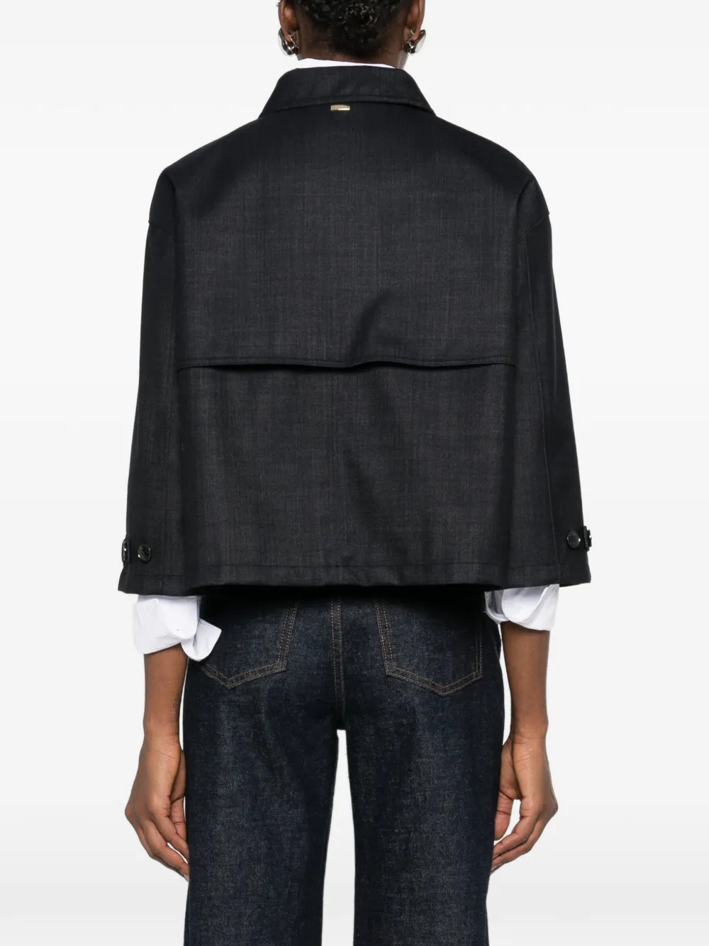 Herno Jack met knoopsluiting Blauw