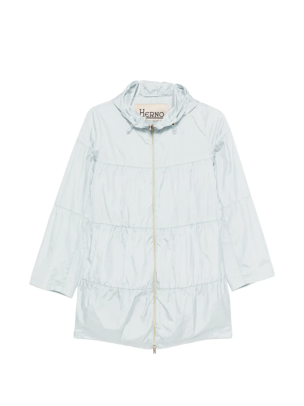 Herno ruffled jacket - Blu