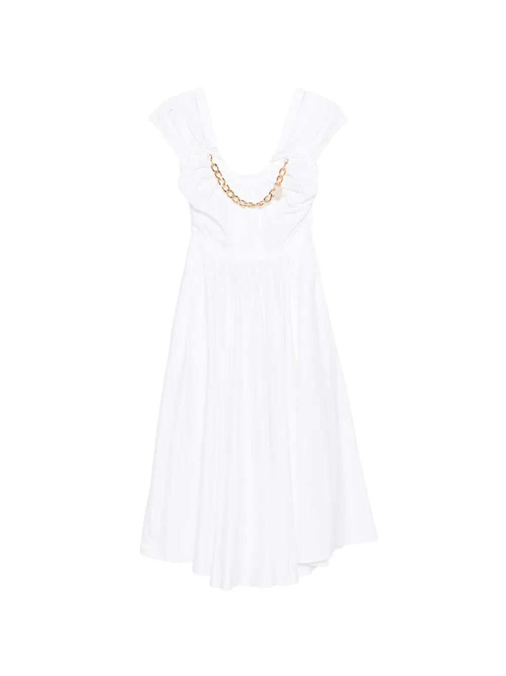 Elisabetta Franchi chain-embellishment mini dress - Bianco