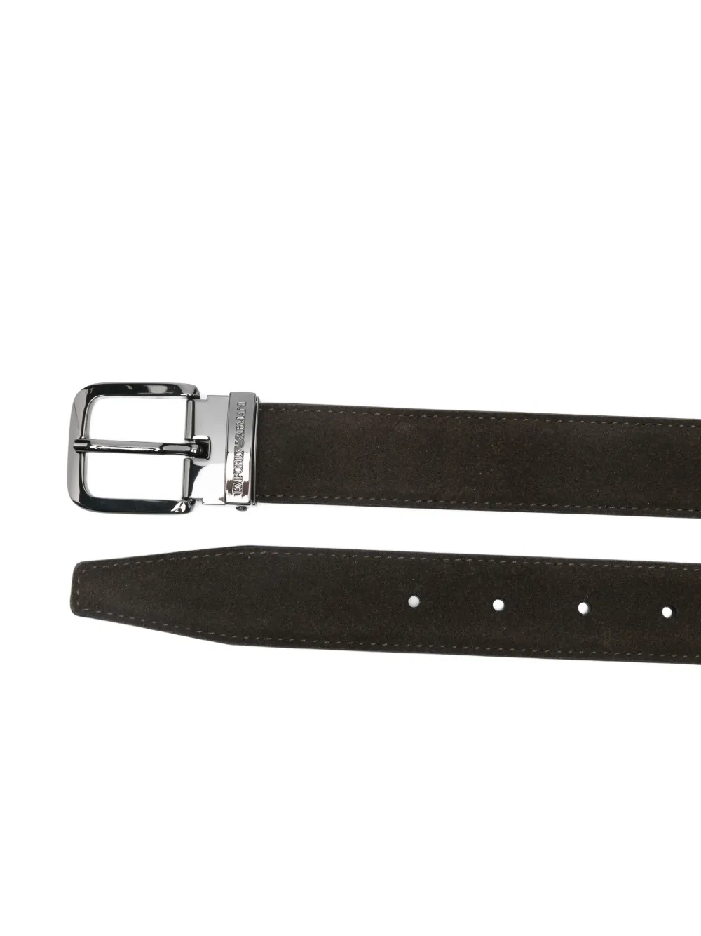 Emporio Armani Leren gespriem Bruin