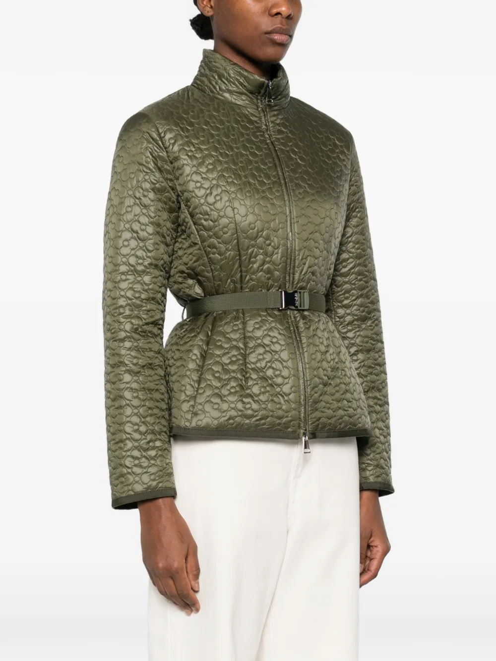 Moncler Gewatteerd jack met bloemdetail Groen