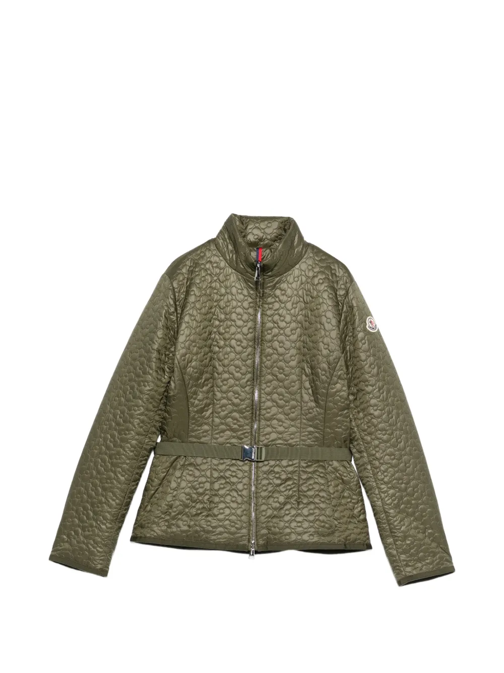 MONCLER Jacke mit Blumensteppung - Grün