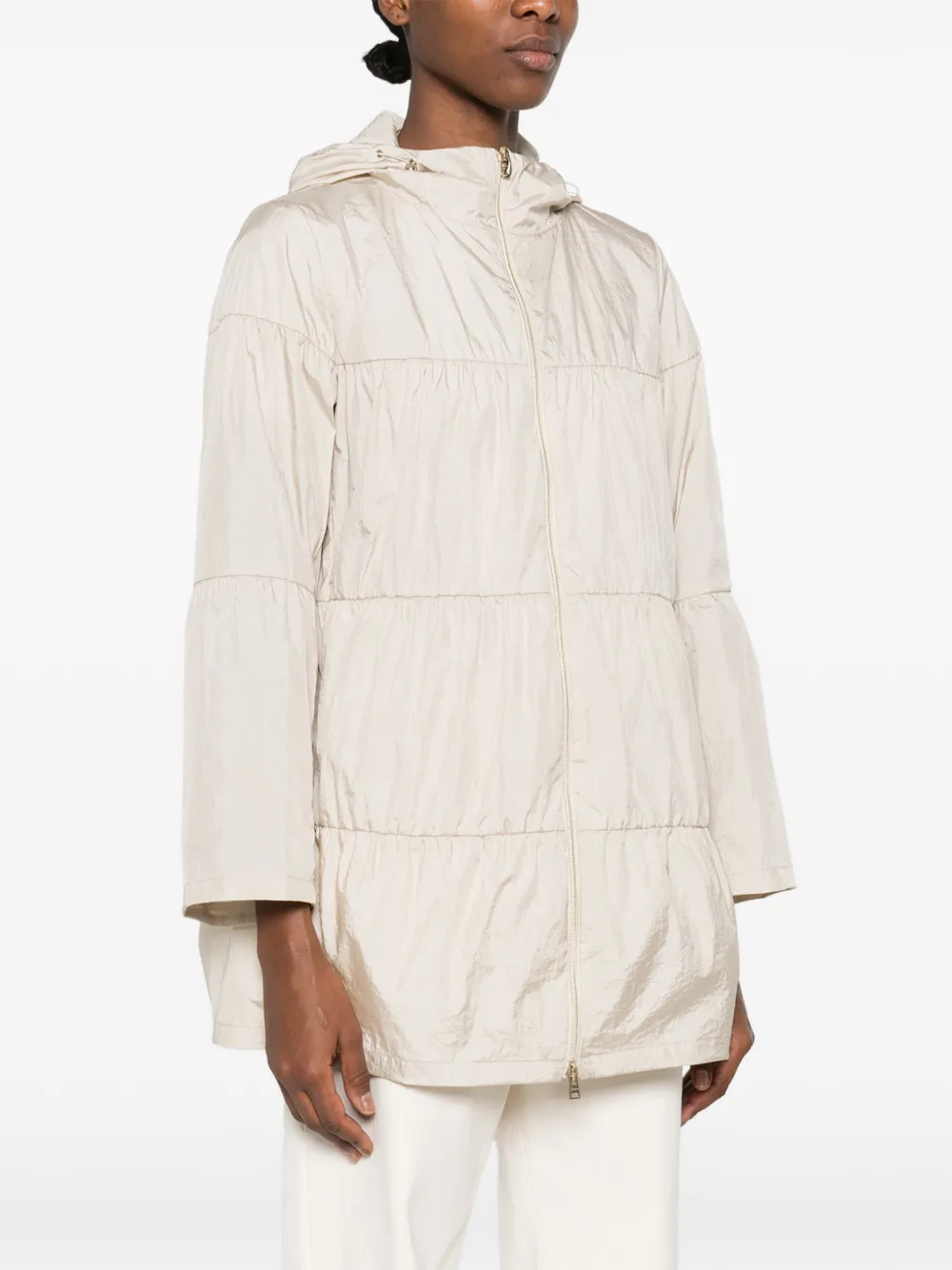  Herno Ruffled Jacket - Neutrals 