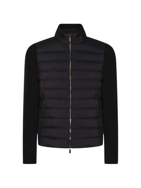 Moorer quilted zip-up jacket
