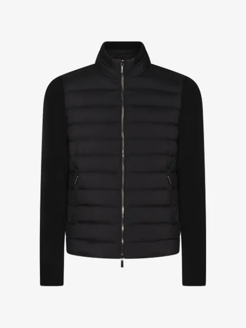 Moorer quilted zip-up jacket