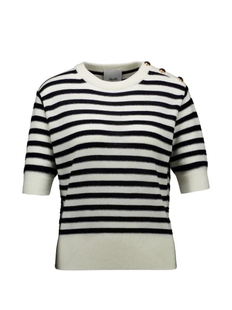 Allude suéter manga corta con motivo de rayas