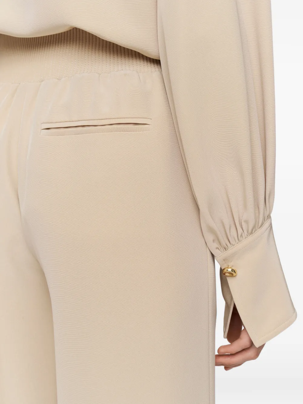Nour High-Rise Wide-Leg Trousers