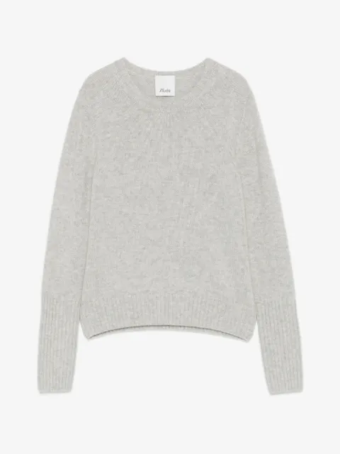 Allude round-neck cashmere sweater