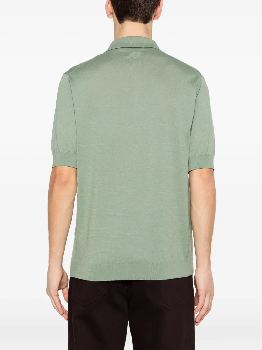 Lardini Poloshirt met knopen Groen