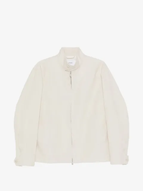 Lardini zip linen jacket
