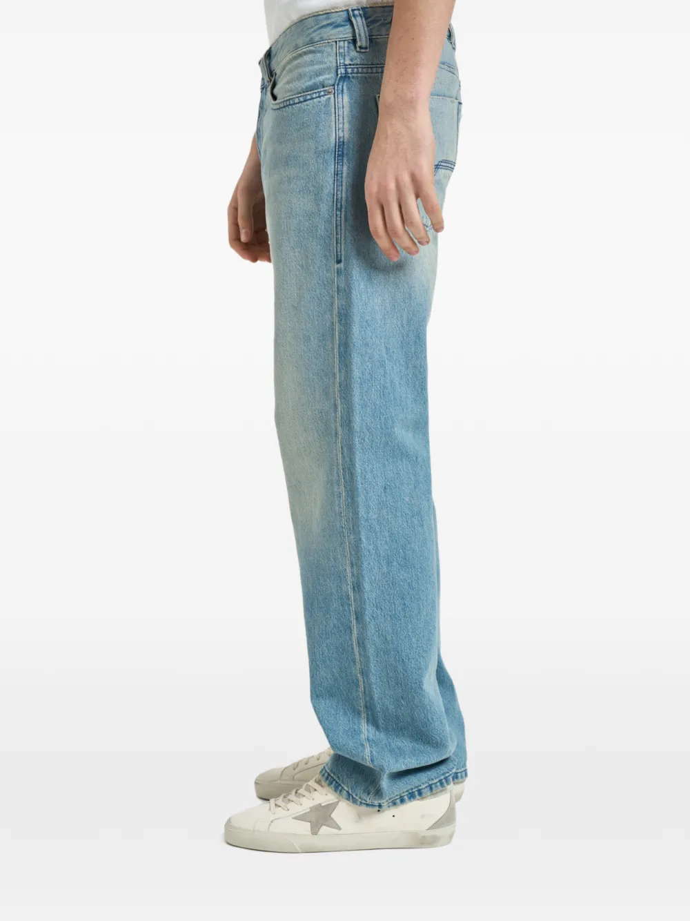 Diesel 1980 D-eeper jeans met knoopsluiting Blauw