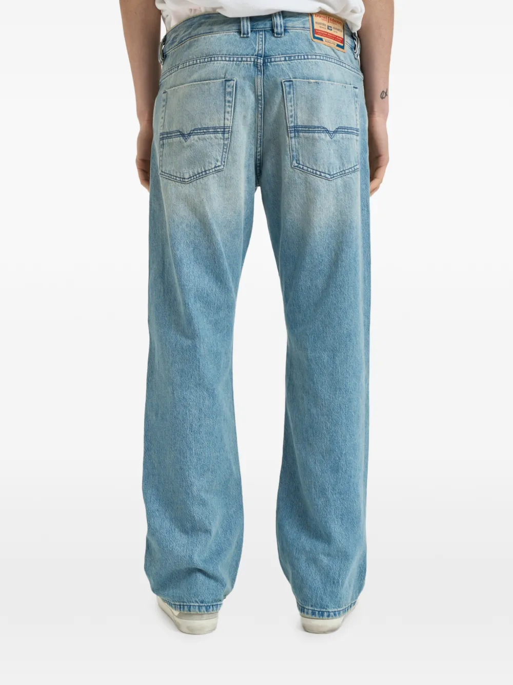 Diesel 1980 D-eeper jeans met knoopsluiting Blauw
