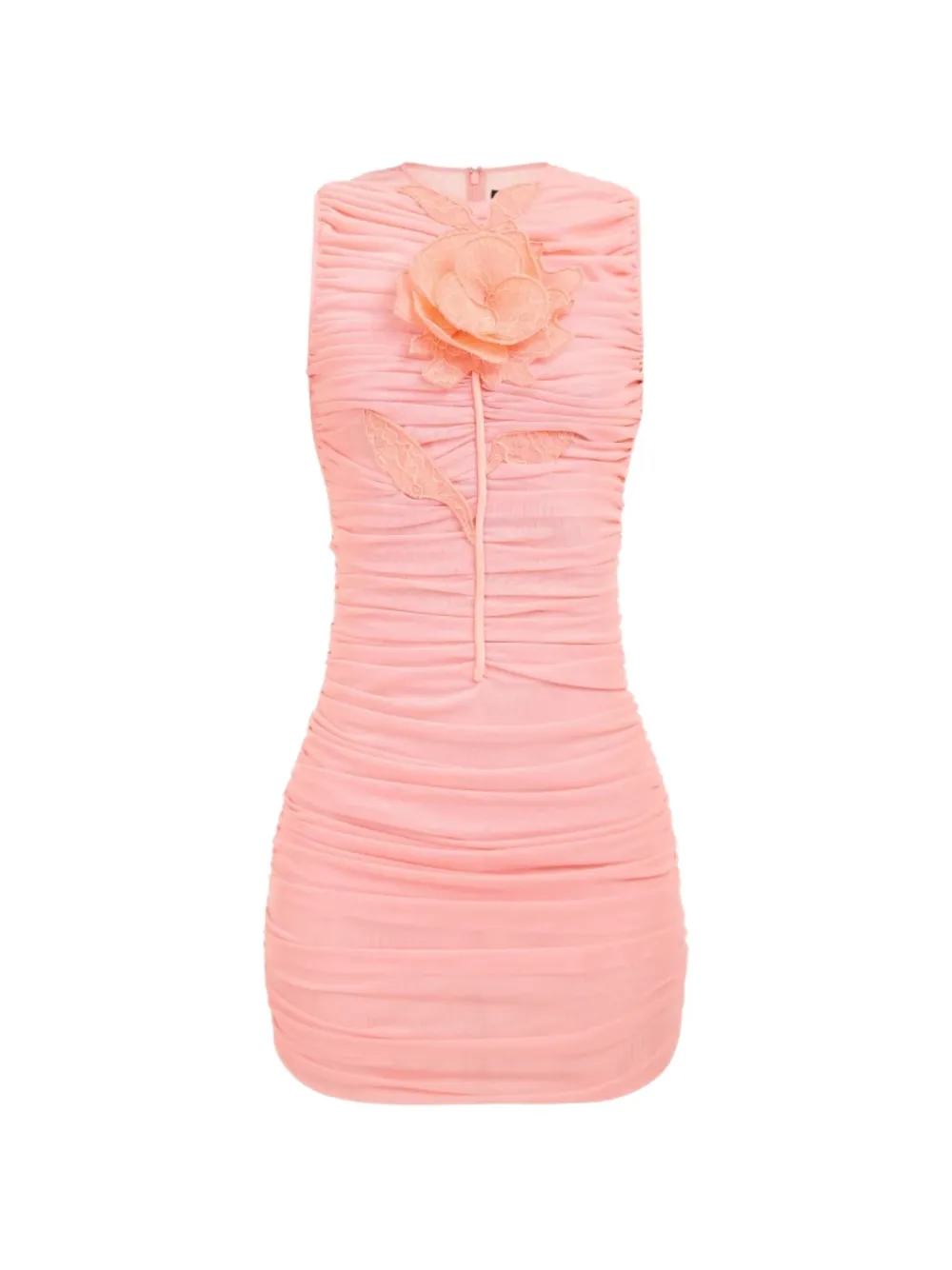 David Koma floral ruched mini dress - Rosa