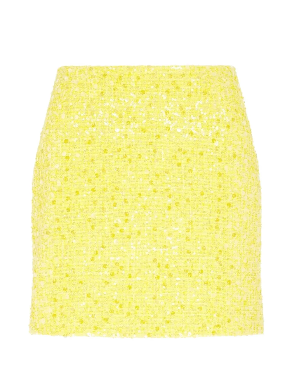 David Koma Sequin-embellish Mini Skirt In Yellow