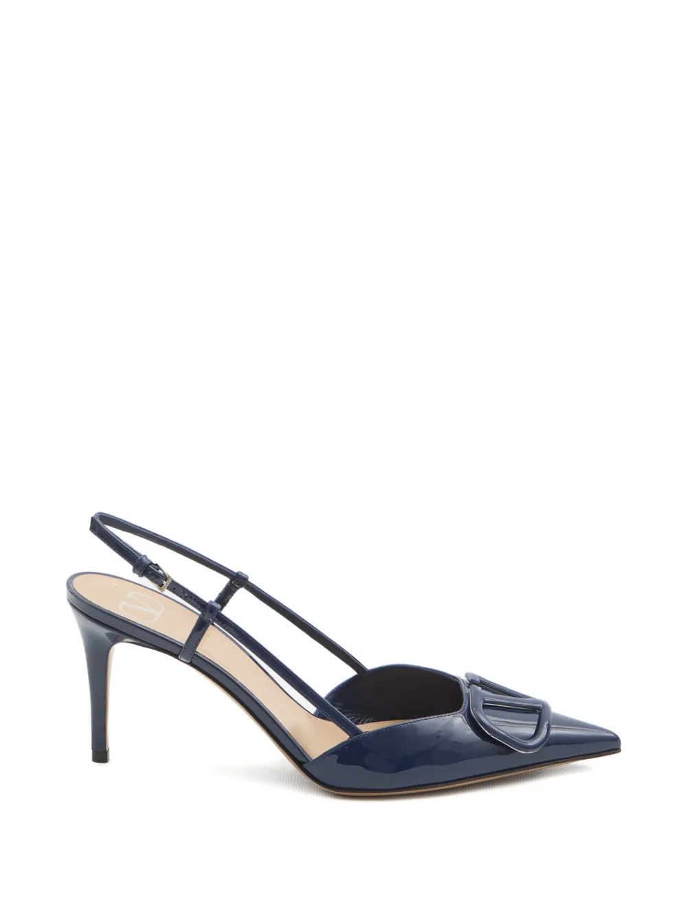 Valentino Garavani Vlogo signature slingback pumps Blauw
