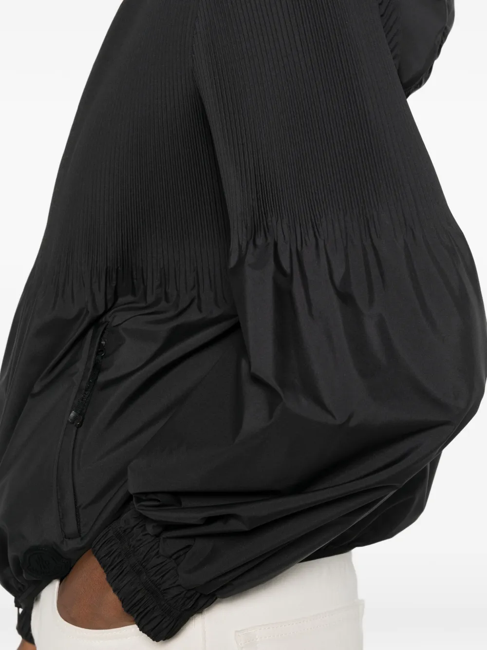 Pleated Bomber Jacket