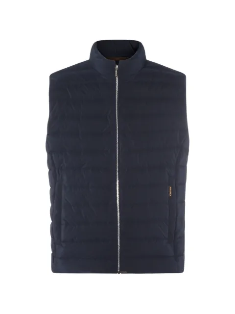 Moorer 퀼팅 지퍼 베스트