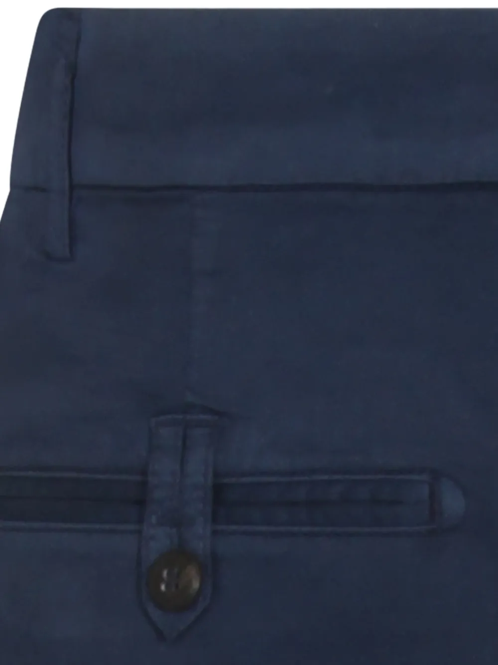 Eleventy Plooibroek met knoop Blauw