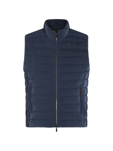 Moorer padded zip-up gilet
